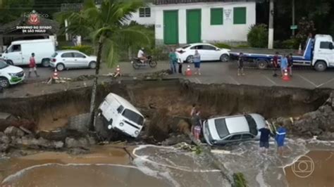 Chuva Recorde No Litoral Norte De Sp Deixa Mortos Interdita Estradas E