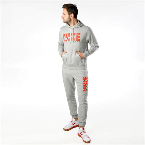 Buy Nike Sportswear Graphic Tracksuit Men Grey Orange Online Tennis