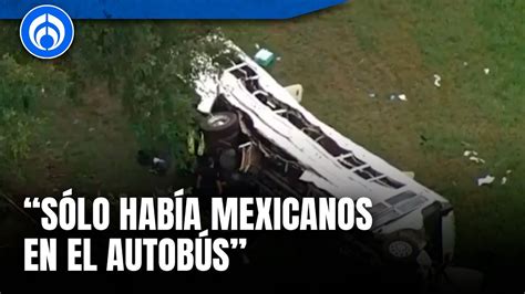 6 trabajadores mexicanos siguen graves tras choque de autobús en