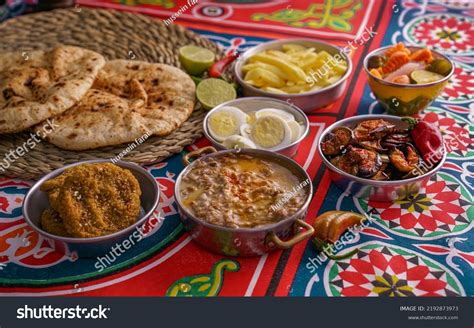 Arabic Cuisine Egyptian Breakfast Beans Middle Stock Photo 2192873973 ...