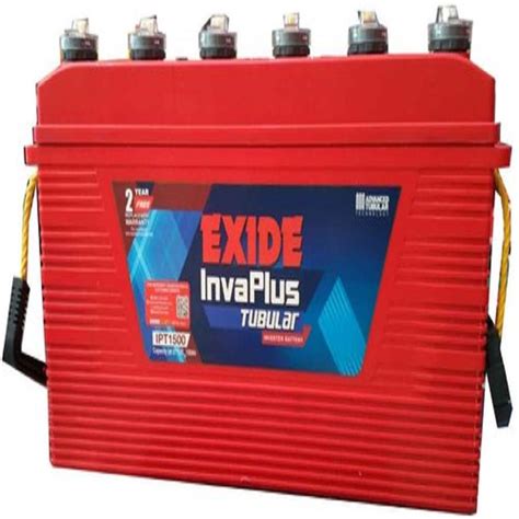 Exide IPT1500 Invaplus Tubular Battery At Rs 4000 Exide Battery In