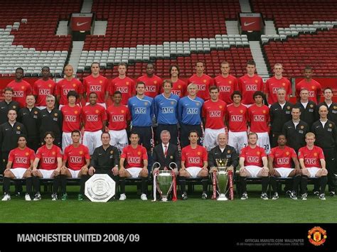 2008/09 Manchester United Squad | Manchester united, Manchester united ...