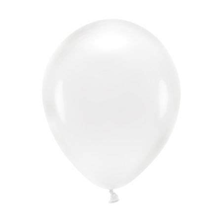 Balony Lateksowe Eco Metaliczne Partydeco Transparentne Cm