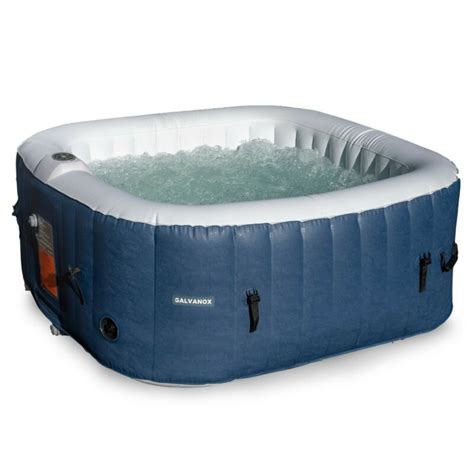 Inflatable Hot Tub 4 6 Person Blow Up Portable Spa W Heater Bubble Jets For Sale From United