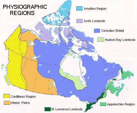 The Major Landform Regions in Canada - Home