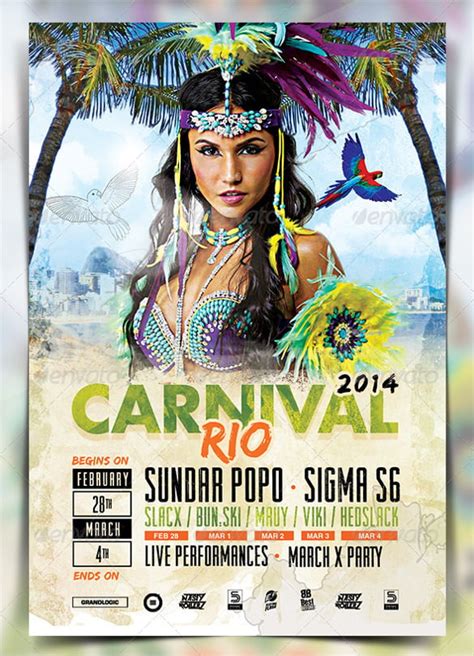 Carnival Flyer Template Psd Free Free Templates Printable