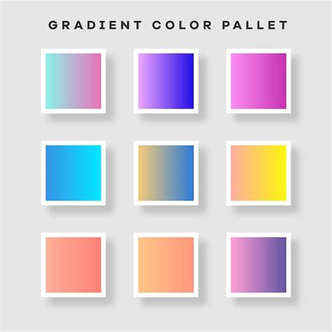 Premium Vector | Gradient color palette