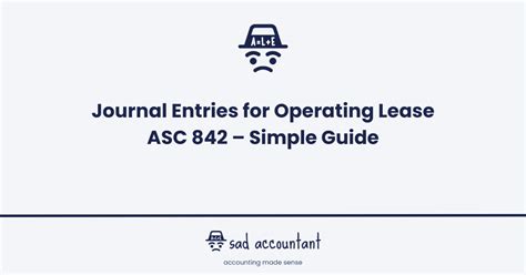 Journal Entries For Operating Lease Asc Simple Guide