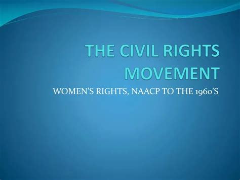 Ppt The Civil Rights Movement Powerpoint Presentation Free Download Id 3647453