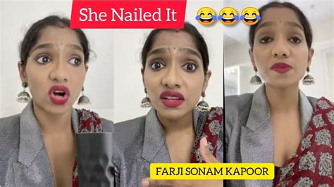 Farji Sonam Kapoor By Jamie Lever Sonam Kapoor Mimicry Youtube