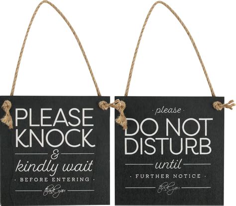 Please Do Not Disturb Hanging Door Knob Sign 3mm Plywood Made To