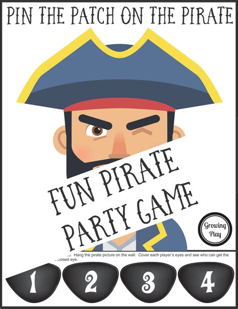 Pirate Party Games Growing Play