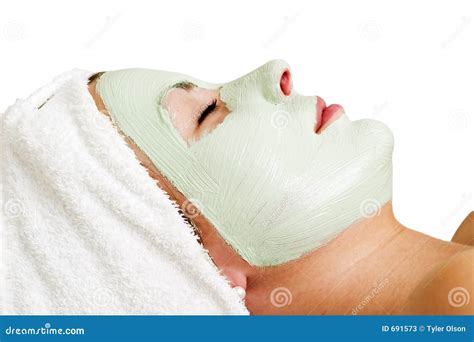 Facial Mask Relaxation Stock Image Image Of Meditate Girl 691573