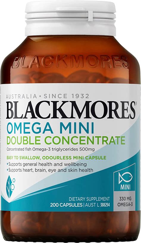 Blackmores Omega Mini Double Concentrate Support The Health Of Your