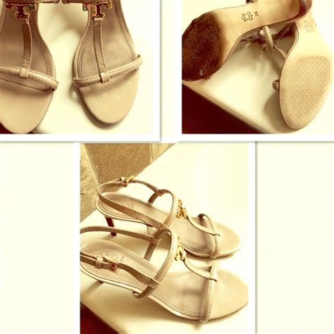 Tory Burch Shoes Tory Burch Nude Heel Sandals Poshmark