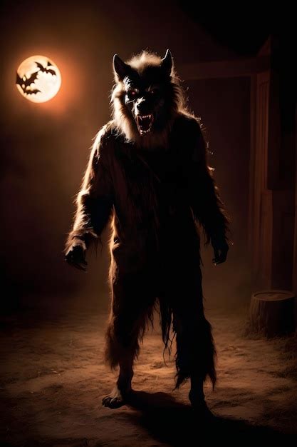 Premium Photo | Portrait of a werewolf Halloween concept