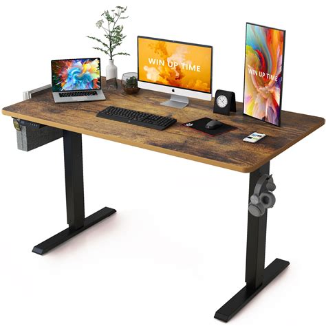 Win Up Time Standing Desk Adjustable Height Desk- Whole Piece Desktop ...