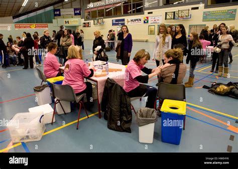 Vaccination Campaign Against Cervical Cancer Stock Photo Alamy