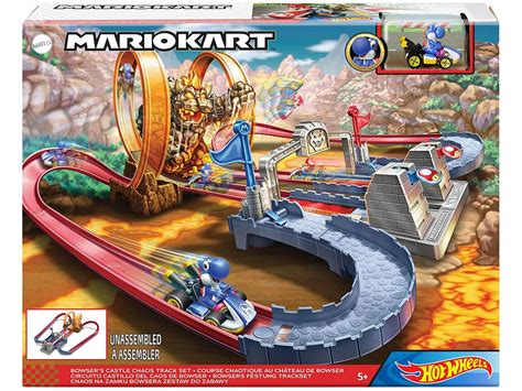 Hot Wheels Mario Kart Pista Castello Del Caos Di Bowser Mattel GNM22 Juguetilandia