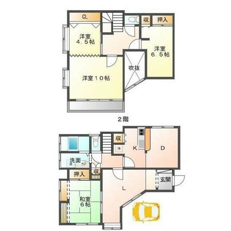 総武線 千葉駅 地上2階建て 築42年 千葉県千葉市中央区新田町 16万円／4ldk 和6 洋10 洋65 洋45／11072