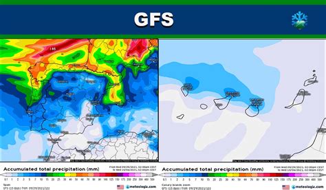 Estas Son Las Lluvias Previstas A 7 Días Por El Modelo Gfs En Su Actualización