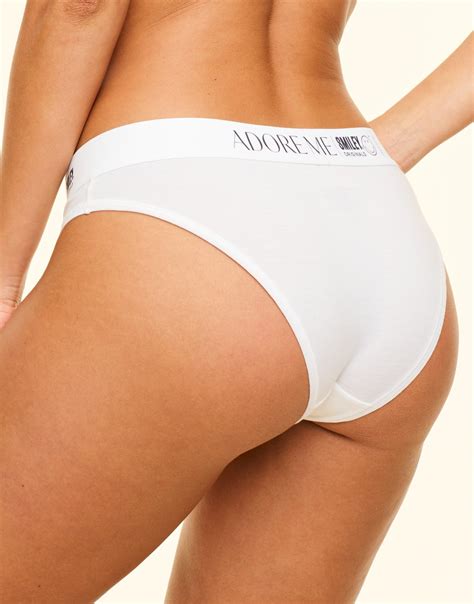 Am X Smiley Originals Bikini Convo White Low Rise Bikini Panty Adore Me