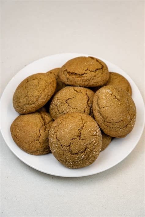 Spiced Molasses Ginger Cookies With Fresh Ginger Recipe No Frills Kitchen