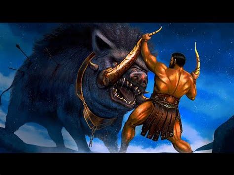 Erymanthian Boar Vs Hercules Third Labour Of Hercules YouTube