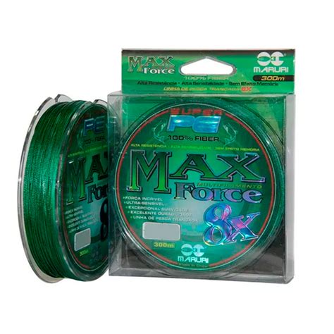 Linha De Pesca Maruri Max Force X Multifilamento Mm Lb M Verde