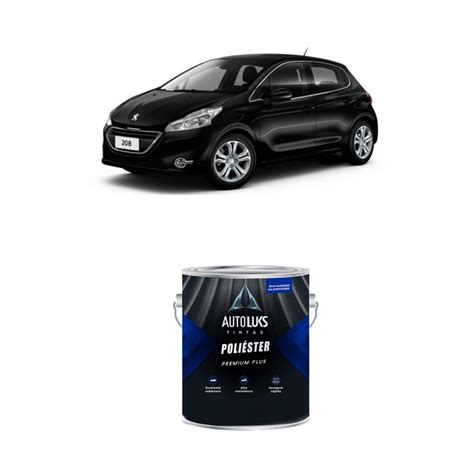 Tinta Poliester Preto Perla Perol Ktv Peugeot Ml Autoluks Shopee