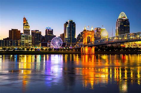 Amazon.com: Cincinnati Photography, Cincinnati Skyline at Dusk Photo