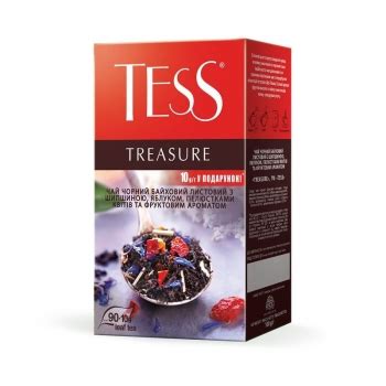 Чай Tess Treasure черный с шиповником, яблоком, лепестками цветов и ...
