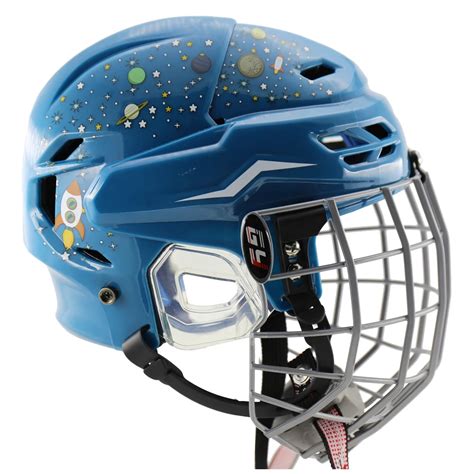 Wolf Style Ice Hockey Helmet With Breathability System Steel Mask Cage ...