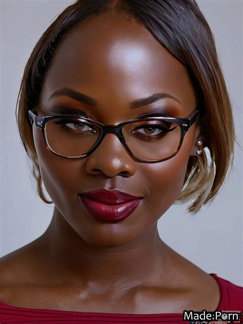 Porn Image Of Glasses Woman Vivid Black Mid Length Hair Seductive Looking At Viewer Created By AI