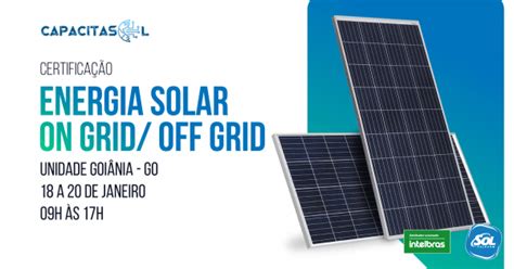 Certificação de Energia Solar On Grid e Off Grid em Goiânia Sympla