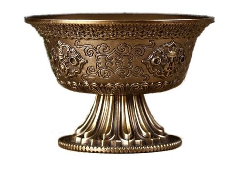 Тибетская чаша для подачи воды медная Чаша Будды Поющая чаша Чаша для ...