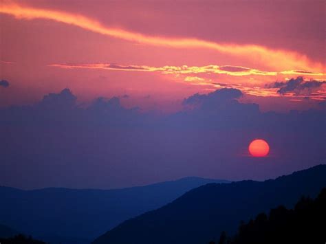 Smoky Mountains Sunset Wallpapers - Wallpaper Cave