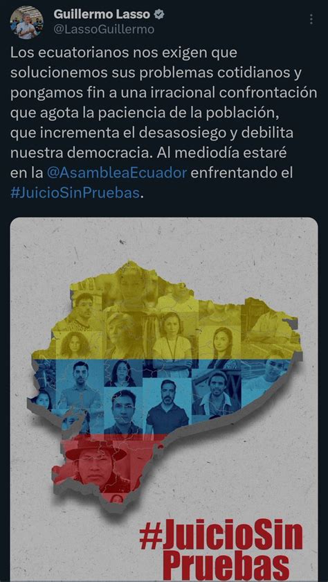 Ecuadorinmediato on Twitter URGENTE Al mediodía estaré en la