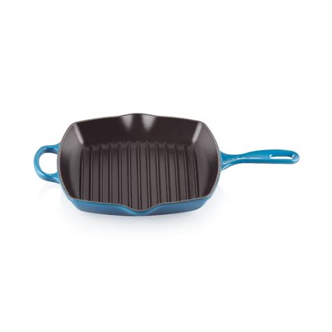 Le Creuset Signature Cast Iron Square Skillet Grill 26cm Marseille ...