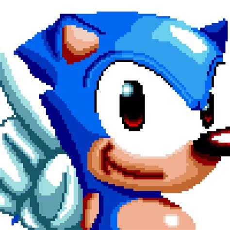 Pixilart - pfp sonic mania by yourboisonk