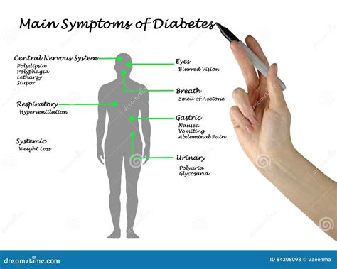 Sintomas Principais Do Diabetes Imagem De Stock Imagem De Perda