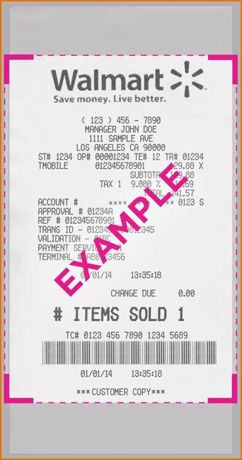 Walmart Receipt Template Walmart Receipts Nutemplates