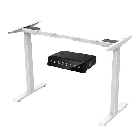 Navepoint Height Adjustable Sit Stand Manual Crank Ergonomic Desk Frame