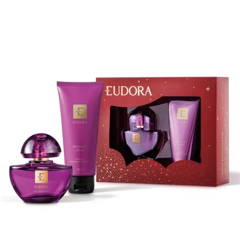 Estojo Eudora Roxo Miniatura Eau De Parfum Ml E Hidratante