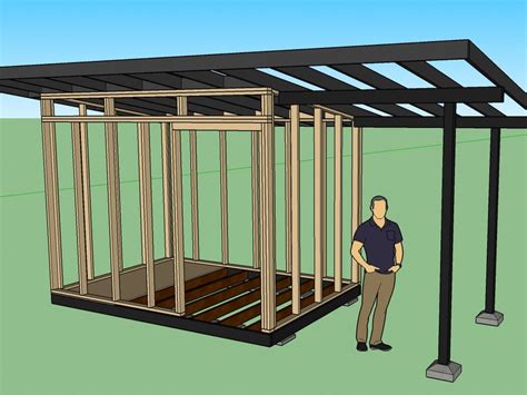 10x12 Modern Shed Plans Pdf Step By Step Diy Build Guide Etsy