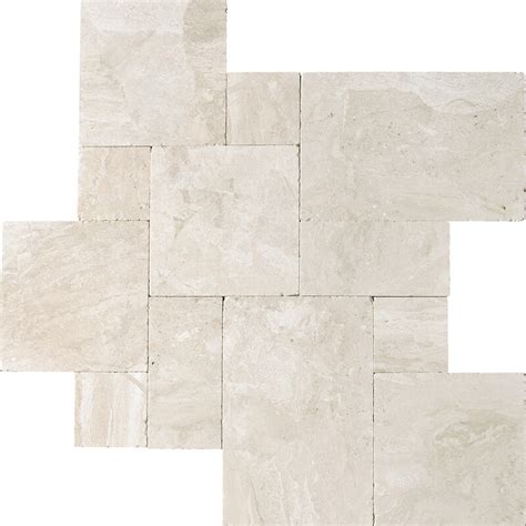 Diana Royal Tumbled Marble Pavers Versailles Pattern Marble Pavers