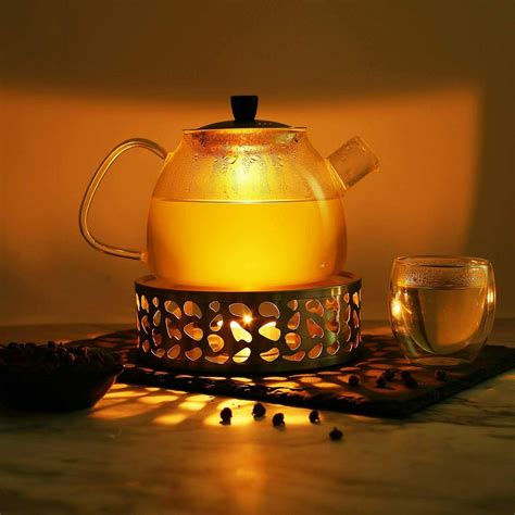 teapot warmer glass tea coffee pot warmer heater