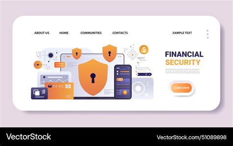 Financial security money protection reliability Vector Image