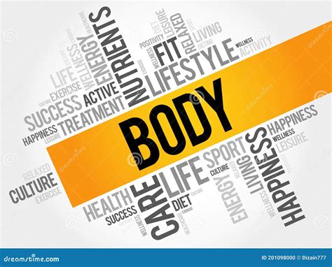 Body Word Cloud Fitness Stock Illustration Illustration Of Eating