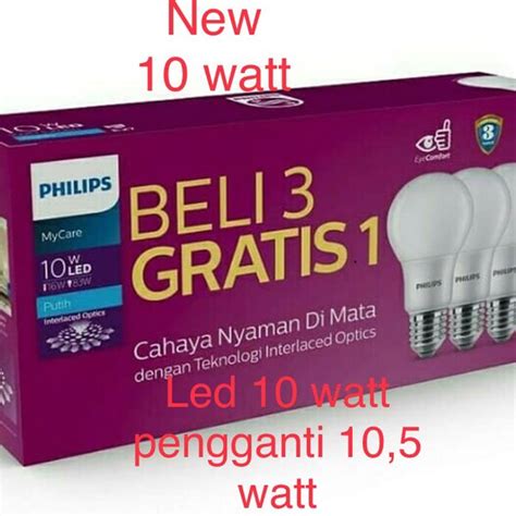 Jual Lampu Led Philips 105w 105 Watt Paket Philips Isi 4 Pcs Di Lapak